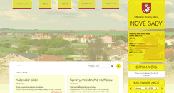 Desktop Screenshot of novesady.sk